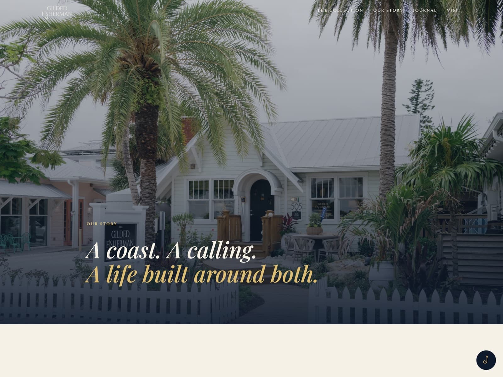 Our Story — the heritage page behind the boutique