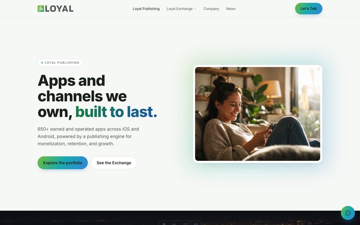 Loyal Publishing — the owned apps and CTV channels side of the site
