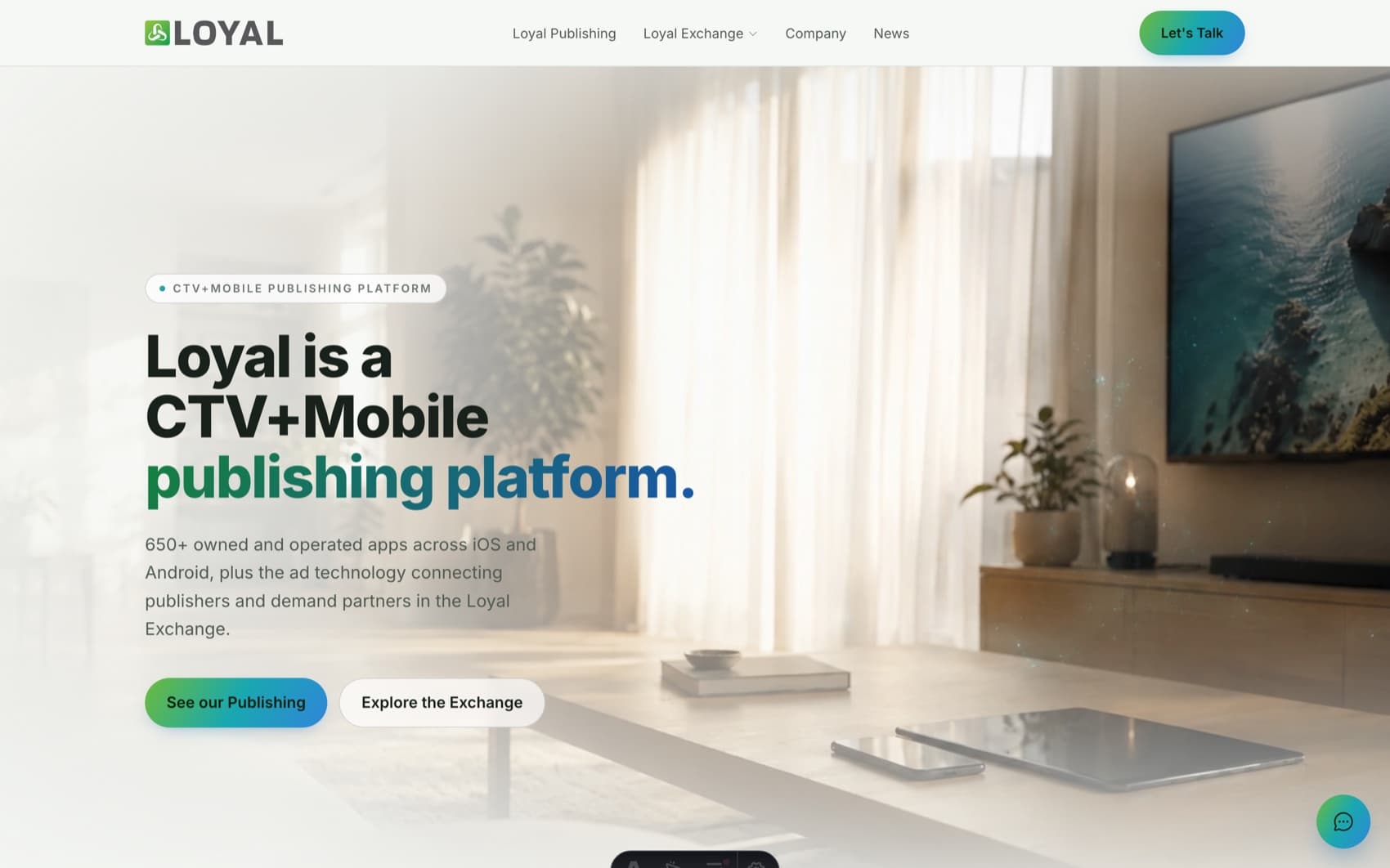 Loyal — CTV + Mobile publishing platform