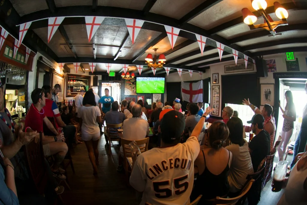 Premier League football at the pub